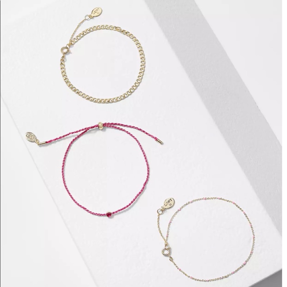Loft beaded pull tie bracelet set - Picture 2 of 10